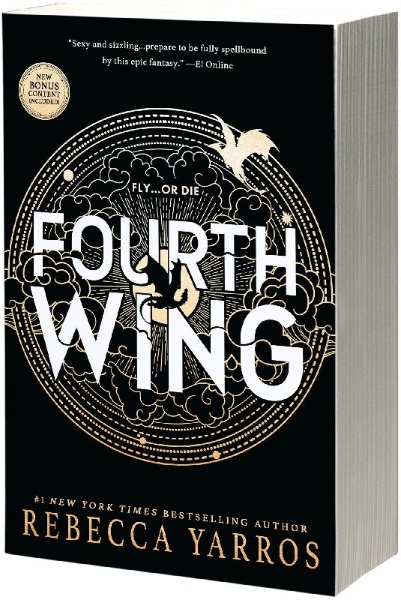 Buchcover und Innenansicht für das Buch: Fourth Wing