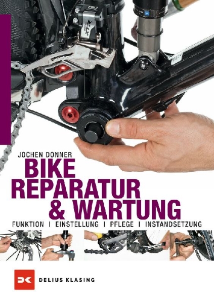 Buchcover und Innenansicht für das Buch: Bike-Reparatur & Wartung