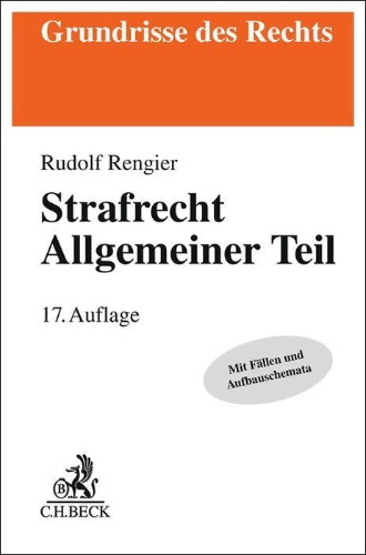 Buchcover und Innenansicht für das Buch: Strafrecht Allgemeiner Teil. Strafrecht AT