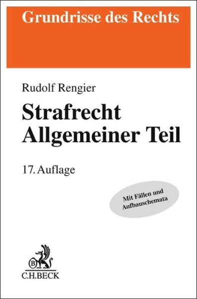 Buchcover und Innenansicht für das Buch: Strafrecht Allgemeiner Teil. Strafrecht AT