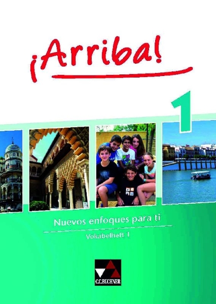 Buchcover und Innenansicht für das Buch: ¡Arriba! Vokabelheft 1