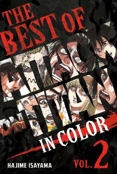 Buchcover und Innenansicht für das Buch: The Best of Attack on Titan: In Color Vol. 2