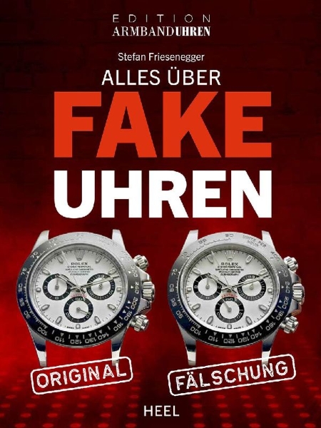 Buchcover und Innenansicht für das Buch: Alles über Fake-Uhren