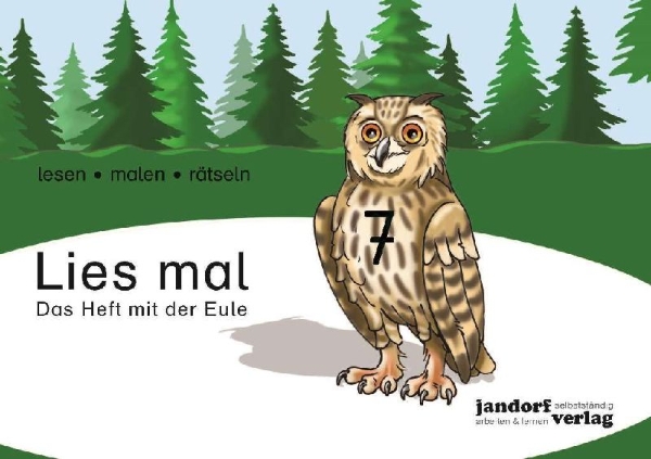 Buchcover und Innenansicht für das Buch: Lies mal 7 - Das Heft mit der Eule