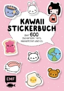 Buchcover und Innenansicht für das Buch: Kawaii Stickerbuch - Band 1