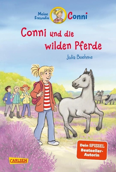 Buchcover und Innenansicht für das Buch: Conni Erzählbände 42: Conni und die wilden Pferde