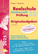 Buchcover und Innenansicht für das Buch: Mathematik-Prüfung 2025 Originalaufgaben Realschule Baden-Württemberg