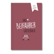 Buchcover und Innenansicht für das Buch: Beifahrer-Gästebuch zum 18. Geburtstag - Girls Edition - Kreatives Auto-Gästebuch für Fahranfänger, Führerschein & Neues Auto