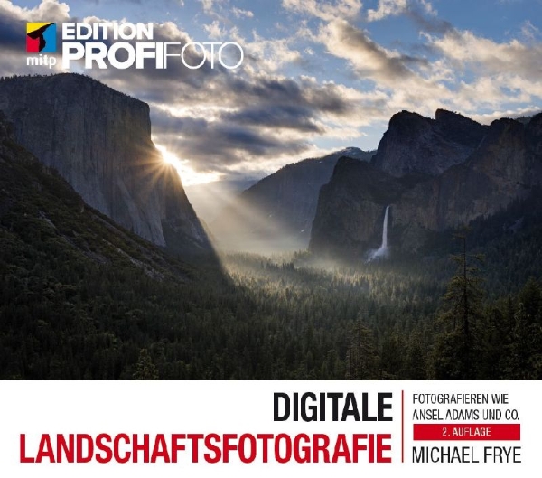Buchcover und Innenansicht für das Buch: Digitale Landschaftsfotografie