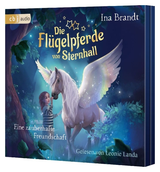 Buchcover und Innenansicht für das Buch: Die Flügelpferde von Sternhall (1). Eine zauberhafte Freundschaft