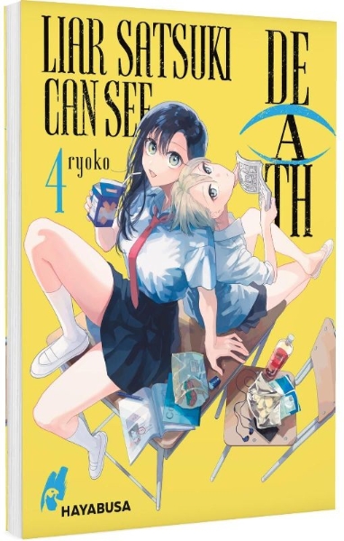 Buchcover und Innenansicht für das Buch: Usotsuki Satsuki wa Shi ga Mieru