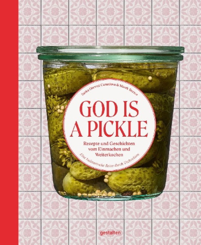 Buchcover und Innenansicht für das Buch: God is a Pickle