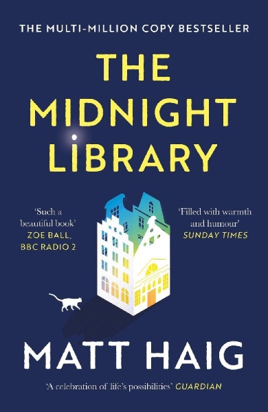 Buchcover und Innenansicht für das Buch: The Midnight Library