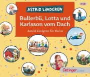 Buchcover und Innenansicht für das Buch: Bullerbü, Lotta und Karlsson vom Dach