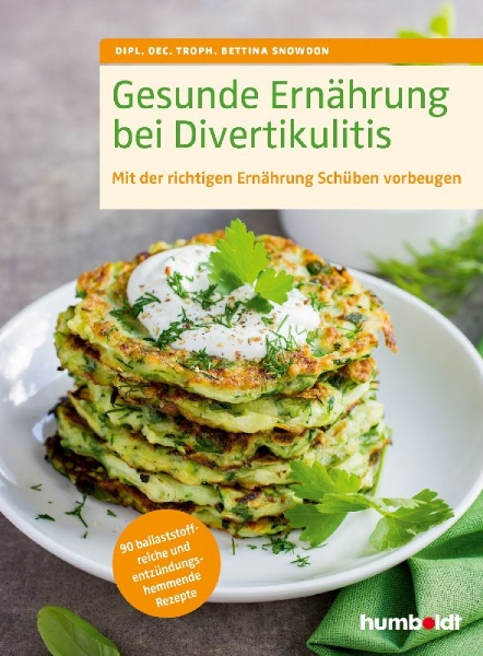 Buchcover und Innenansicht für das Buch: Gesunde Ernährung bei Divertikulitis