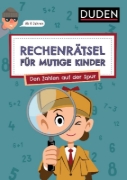 Buchcover und Innenansicht für das Buch: Rechenrätsel für mutige Kinder - Den Zahlen auf der Spur  - ab 6 Jahren
