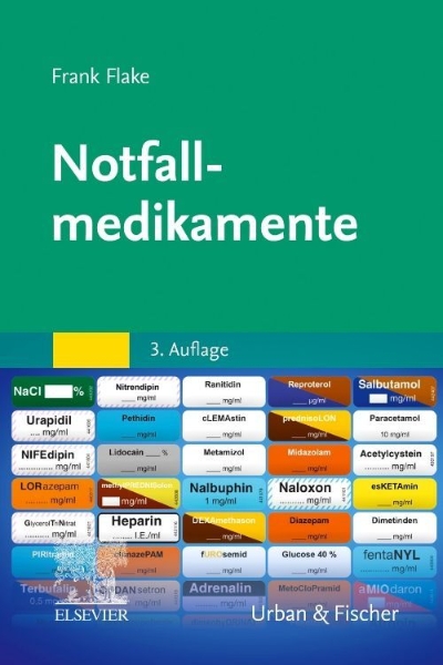 Buchcover und Innenansicht für das Buch: Notfallmedikamente