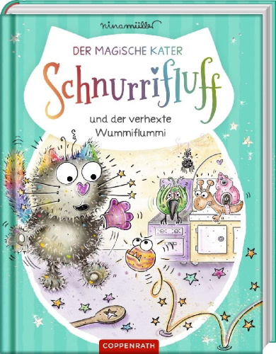 Buchcover und Innenansicht für das Buch: Der magische Kater Schnurrifluff (Bd. 2)