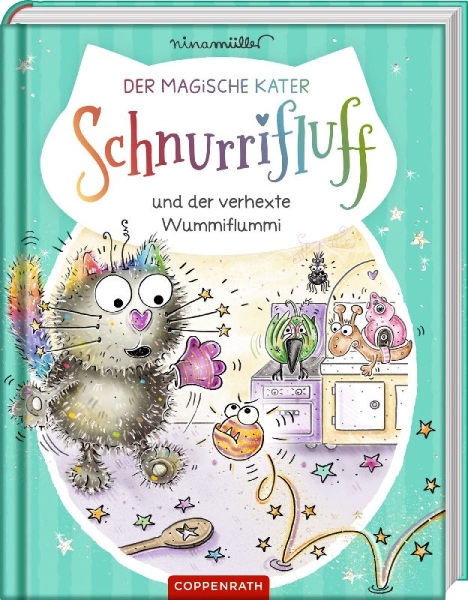Buchcover und Innenansicht für das Buch: Der magische Kater Schnurrifluff (Bd. 2)