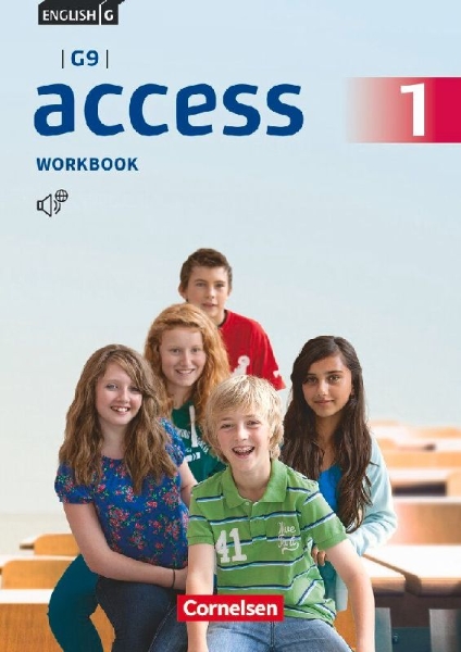 Buchcover und Innenansicht für das Buch: English G Access - G9 - Band 1: 5. Schuljahr - Workbook mit Audios online und MyBook