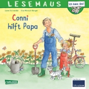 Buchcover und Innenansicht für das Buch: LESEMAUS 191: Conni hilft Papa