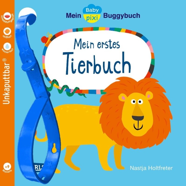 Buchcover und Innenansicht für das Buch: Baby Pixi (unkaputtbar) 120: Mein Baby-Pixi-Buggybuch: Mein erstes Tierbuch