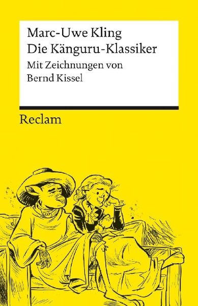 Buchcover und Innenansicht für das Buch: Die Känguru-Klassiker. Persönlich ausgewählt aus der Känguru-Tetralogie von Marc-Uwe Kling, illustriert von Bernd Kissel