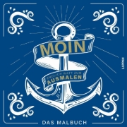 Buchcover und Innenansicht für das Buch: MOIN! Malbuch
