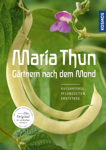 Buchcover und Innenansicht für das Buch: Maria Thun - Gärtnern nach dem Mond