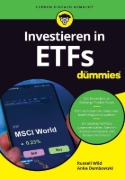 Buchcover und Innenansicht für das Buch: Investieren in ETFs für Dummies