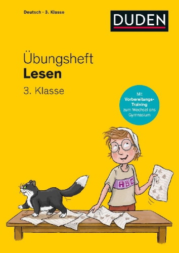 Buchcover und Innenansicht für das Buch: Übungsheft - Lesen 3. Klasse