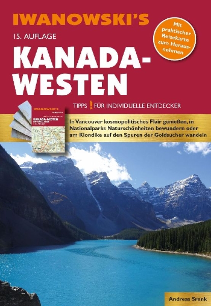 Buchcover und Innenansicht für das Buch: Kanada-Westen - Reiseführer von Iwanowski