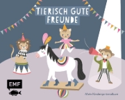 Buchcover und Innenansicht für das Buch: Tierisch gute Freunde - Mein Kindergartenalbum