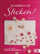 Buchcover und Innenansicht für das Buch: So einfach ist Sticken!