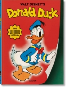Buchcover und Innenansicht für das Buch: Walt Disney's Donald Duck. The Ultimate History
