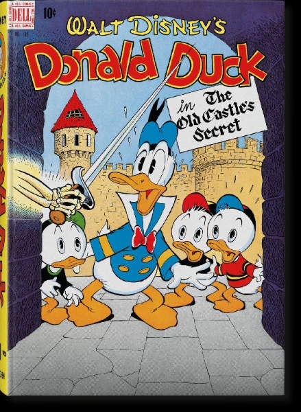 Buchcover und Innenansicht für das Buch: Disney Comics Library. Carl Barks's Donald Duck. Vol. 1. 1942-1950