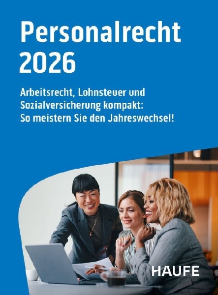 Buchcover und Innenansicht für das Buch: Haufe Personalrecht 2026