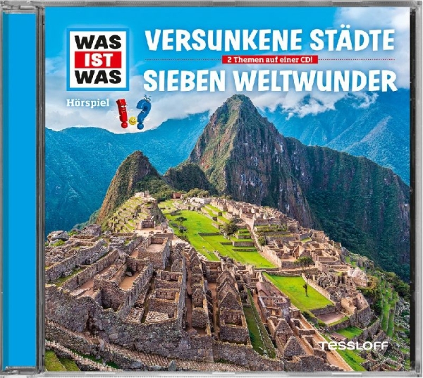 Buchcover und Innenansicht für das Buch: Versunkene Städte/ Die Sieben Weltwunder
