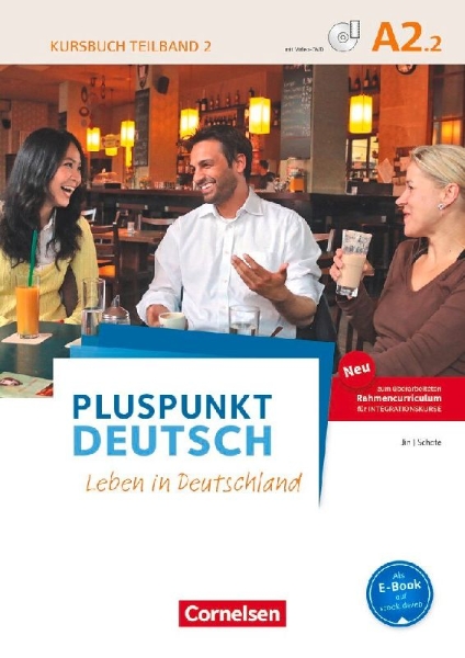 Buchcover und Innenansicht für das Buch: Pluspunkt Deutsch A2: Teilband 2 - Allgemeine Ausgabe - Kursbuch mit Video-DVD