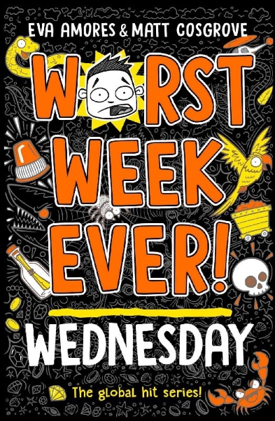 Buchcover und Innenansicht für das Buch: Worst Week Ever! Wednesday