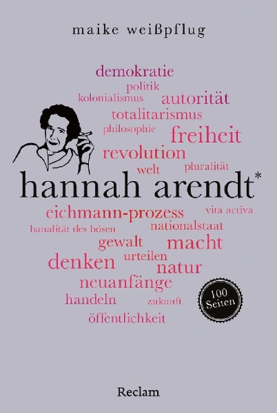 Buchcover und Innenansicht für das Buch: Hannah Arendt. 100 Seiten