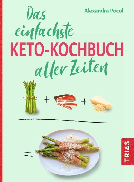 Buchcover und Innenansicht für das Buch: Das einfachste Keto-Kochbuch aller Zeiten
