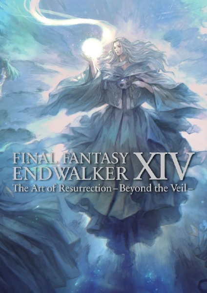 Buchcover und Innenansicht für das Buch: Final Fantasy XIV: Endwalker -- The Art of Resurrection -Beyond the Veil-