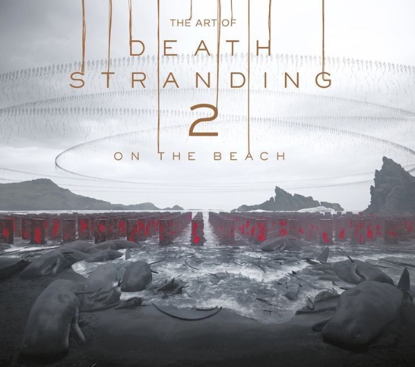 Buchcover und Innenansicht für das Buch: The Art of Death Stranding 2: On The Beach