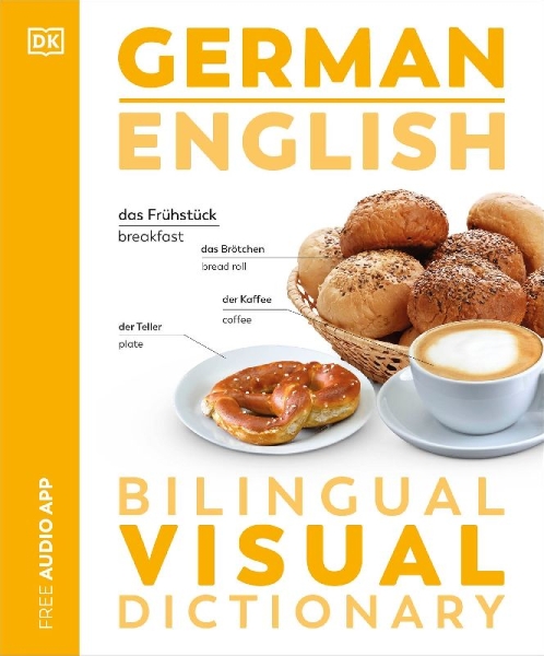 Buchcover und Innenansicht für das Buch: German English Bilingual Visual Dictionary