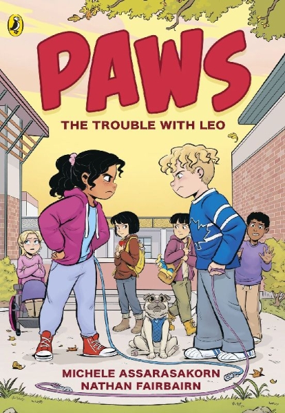 Buchcover und Innenansicht für das Buch: PAWS: The Trouble With Leo