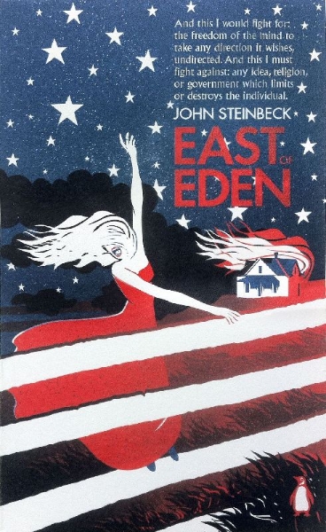 Buchcover und Innenansicht für das Buch: East of Eden