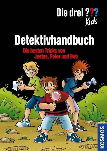 Buchcover und Innenansicht für das Buch: Die drei ??? Kids Detektivhandbuch (drei Fragezeichen)