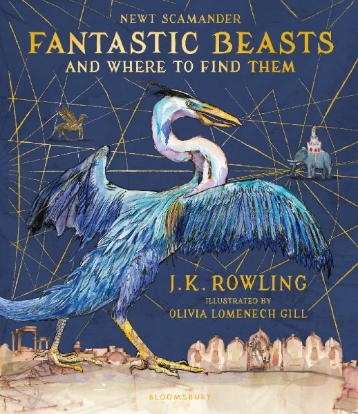 Buchcover und Innenansicht für das Buch: Fantastic Beasts and Where to Find Them/Illustr. Ed.