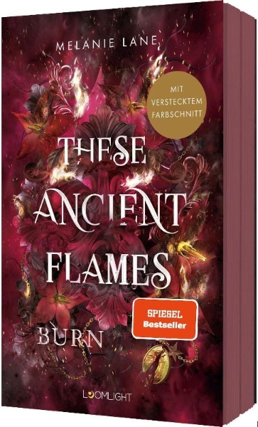 Buchcover und Innenansicht für das Buch: These Ancient Flames 2: Burn